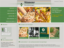Tablet Screenshot of hackschnitzel-vilsmeier.de